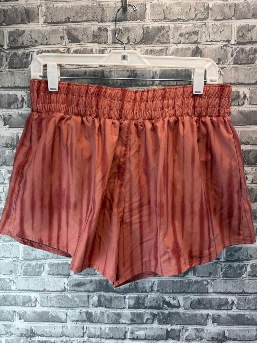 Nike Women's Rust Tie-Dye Athletic Shorts - Picture 2 of 8